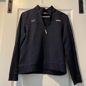 Vintage KKG Embroidered Vineyard Vines Quarter Zip, size Medium